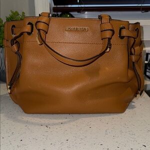 Michael Kors Brown Satchel with Gold Hardware
